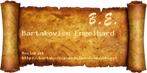 Bartakovics Engelhard névjegykártya